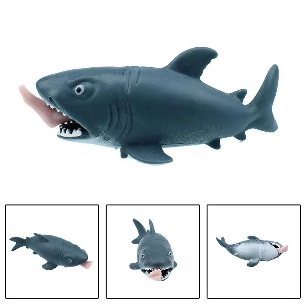

1pc Anti Stress Squeeze Toy Creative Biting Leg Shark Toy Plastic Funny Spoof Trick Kids Stress Relief Toy Gift For Child