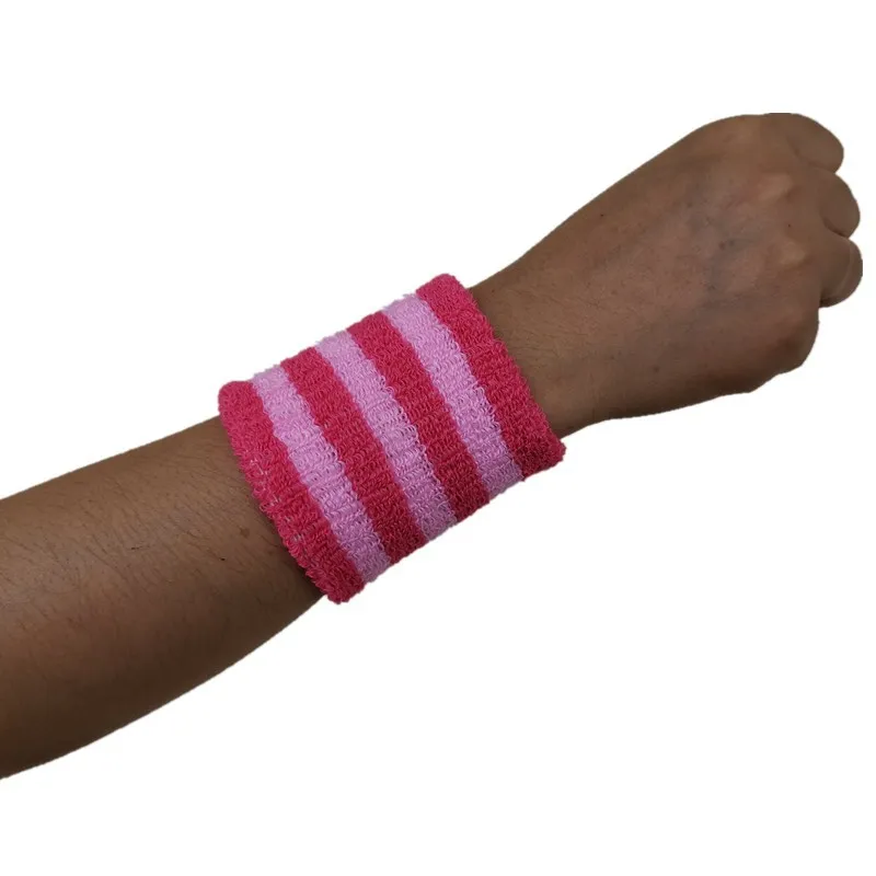 Радужный хлопковый впитывающий Пот браслет для баскетбола бадминтона защитное