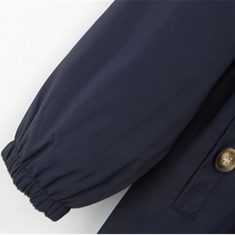 

New Middle-aged Women Trench Coat Spring Autumn Embroidery Overcoat Long Sleeve Plus Size 4XL Female Windbreaker Basic Coat J436