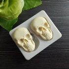 Силиконовая форма для помадки на Хэллоуин, форма для шоколада с черепом для свечей, антипригарные формы для мыла, кухонные аксессуары для выпечки