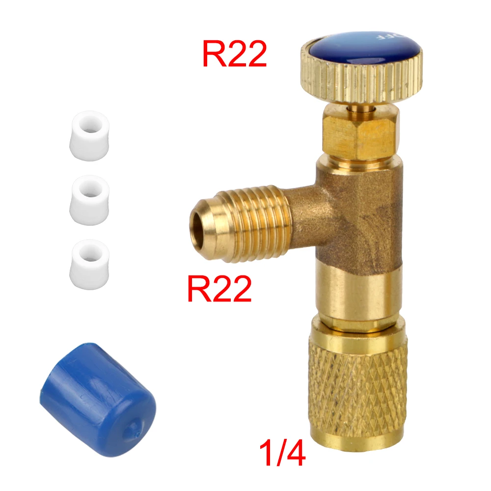 

2 шт., предохранительный адаптер R410 для кондиционера, 1/4 дюйма, R22