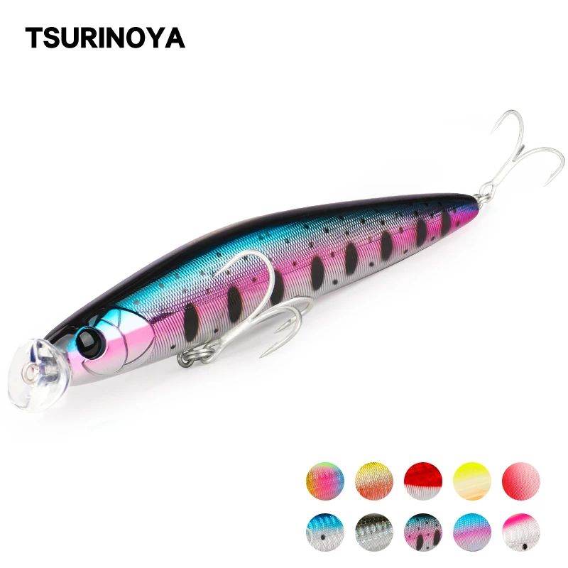 TSURINOYA 110SR Джеркбейт приманок для рыбалки в море 110 мм 15 5g Охотник с постепенным