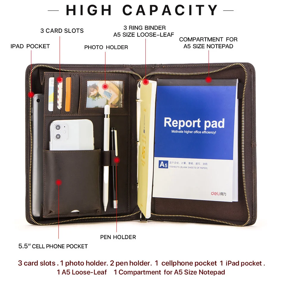 

Подходит для ipad mini защитный рукав Ретро Крейзи Хорс ремень слот для ручки A5 ноутбук многофункциональный Apple 7,9 кожаный чехол