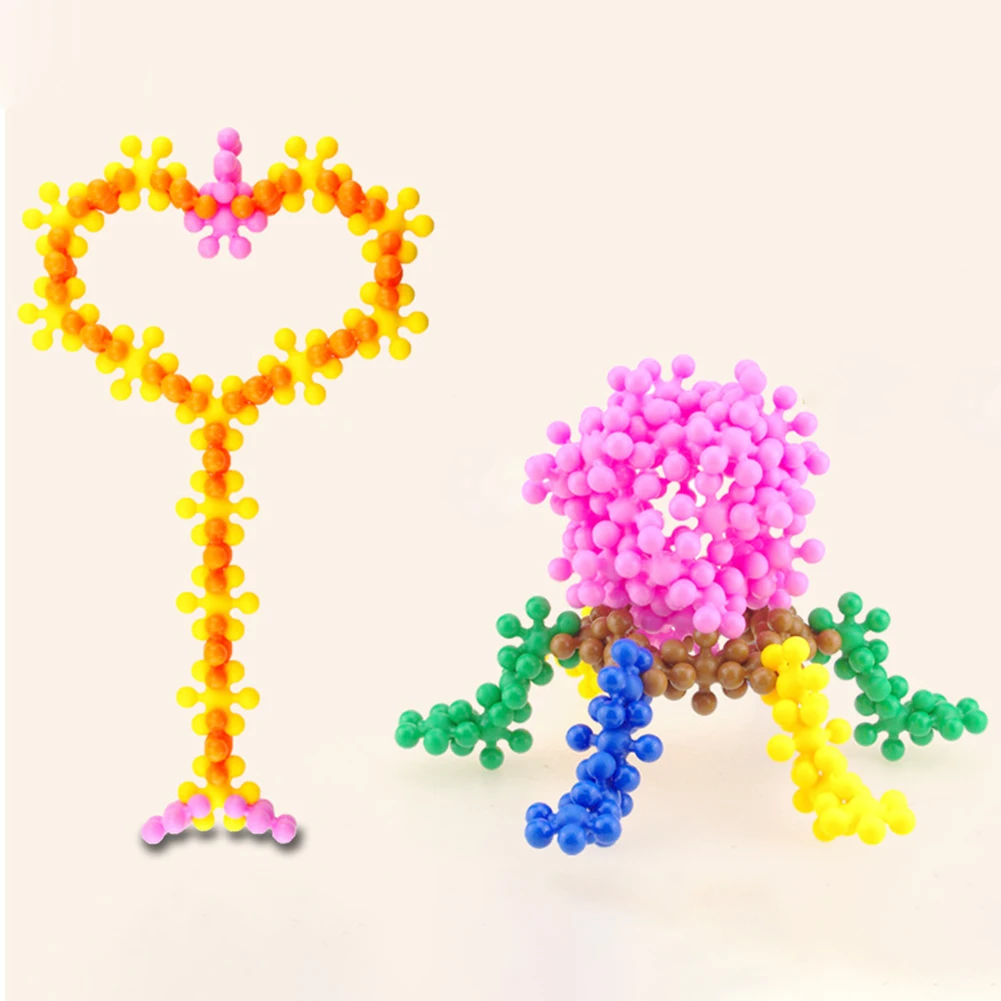 DIY строительные блоки сливы креативная сборка Строительная модель для детского