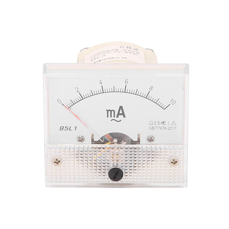 Амперметр с указателем AC 0 - 10МА, аналоговый токовый панельный амперметр для дистрибьюторов давления и т. д.