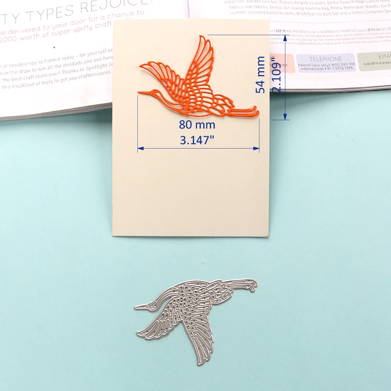 Металлические штампы duрождения китайские японские летающие журавли трафарет