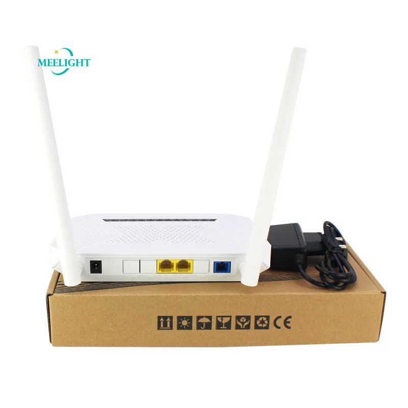 1 шт. ONU WiFi xpon 2 RJ45 FTTH волоконно-оптический модем 20 км интеллектуальное