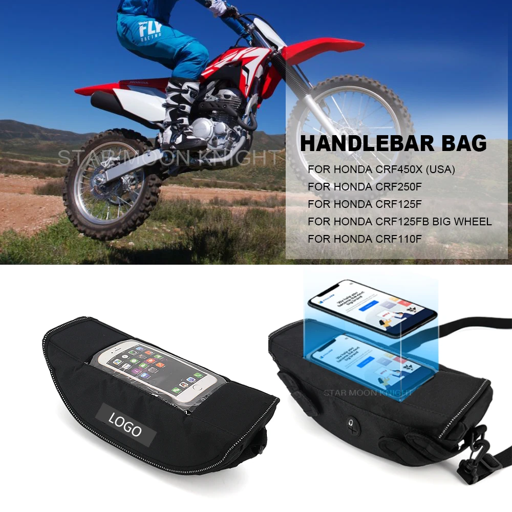 

Motorcycle Accessories Waterproof Bag For Honda CRF110F CRF125F CRF450X CRF250F CRF125FB Storage Handlebar bag Travel Tool bag