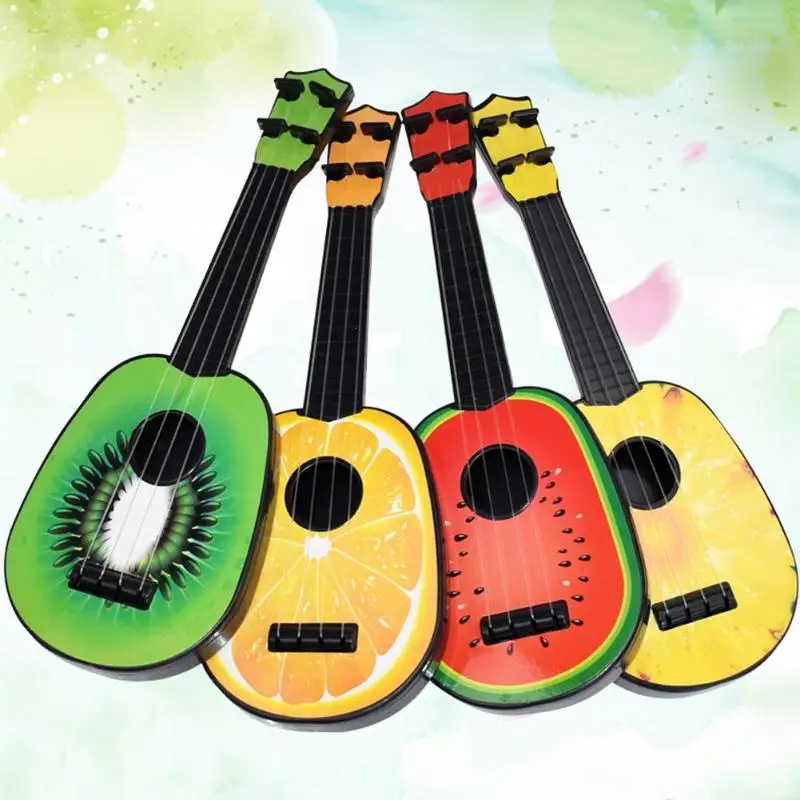 Милый фруктовый стиль 4 струнные гитары укулеле музыкальный инструмент для детей