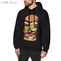 cat burger hoodie sweatshirts harajuku creativity streetwear hoodies
