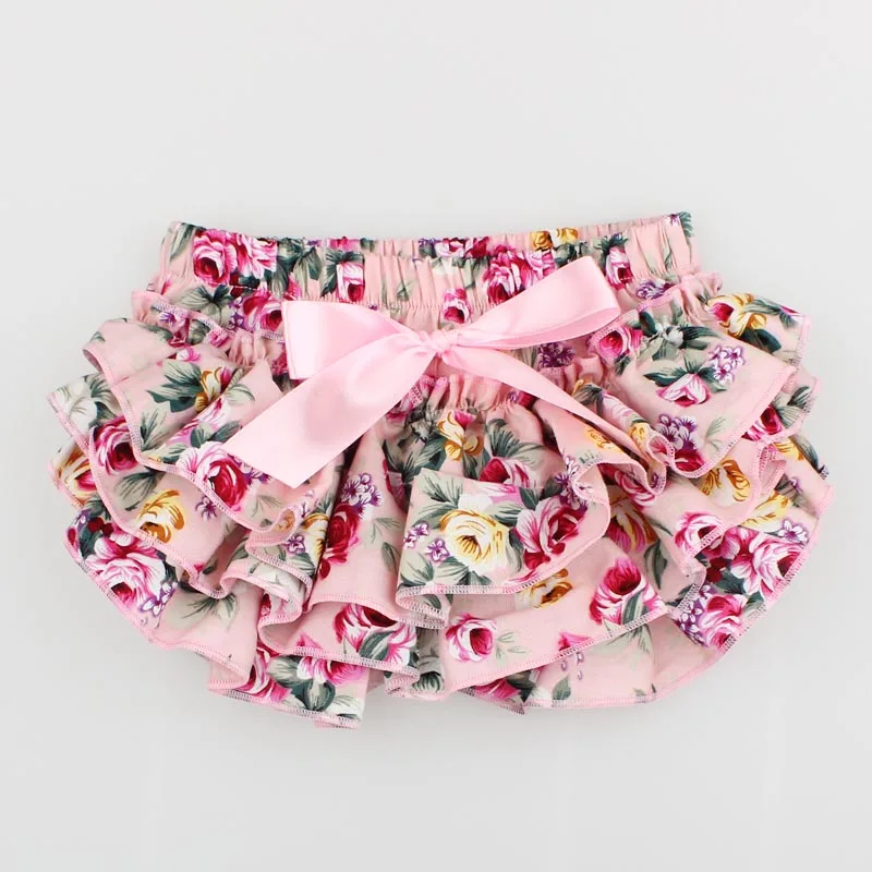 Baby Girl Bloomers free Headband Baby Clothing flower Bow cotton Baby Shorts Ruffle Diaper Cover Bloomer Baby Panties