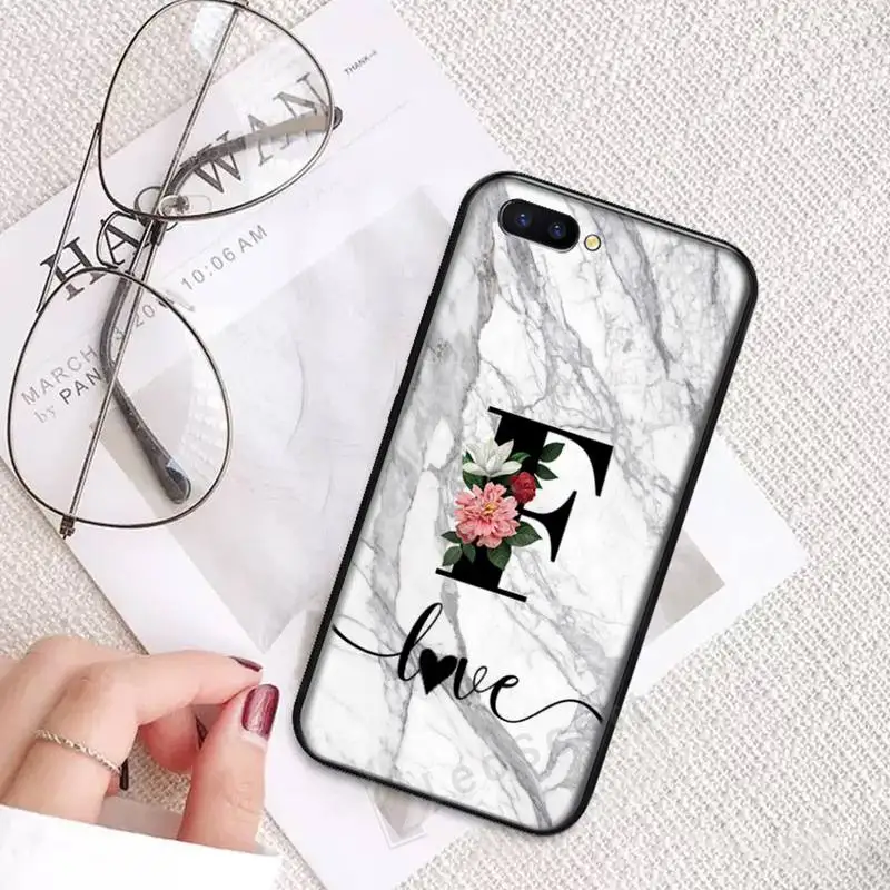 

PERSONALISED INITIALS PERSONALIZED MARBLE Phone Case For OPPO R9 R11 R15 R17 RENO Realme S PLUS Normal 2z 3 5 C2 pro