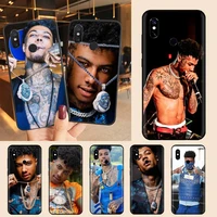 blueface famous rapper singer phone case for xiaomi redmi note 7 8 9 t max3 s 10 pro lite luxury brand shell funda coque