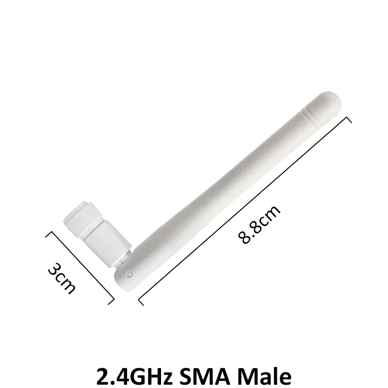 Антенна wi fi 2 4 ГГц 2dBi 3dbi антенна SMA Штекерный разъем белая для беспроводных