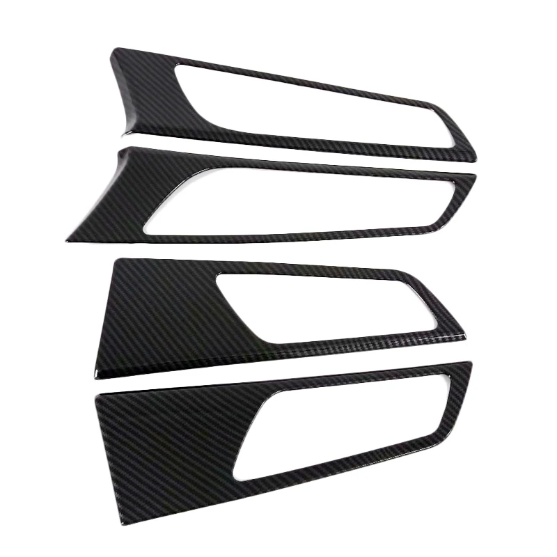 Углеродная линия ABS крышка рамы автомобильной дверной ручки для Hyundai Tucson 2015 2016