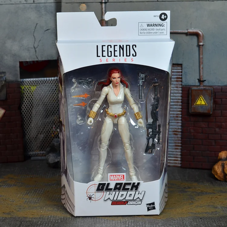 

Genuine Hasbro Marvel Legends Black Widow Limited Comic Edition White Battle Suit 6-inch Action Figure Joint Movable Model