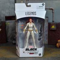 genuine hasbro marvel legends black widow limited comic edition white battle suit 6 inch action figure joint movable model