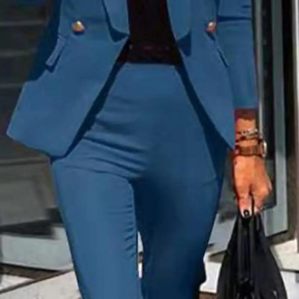 

2021 Spring/Autumn Women Set Notched Full Sleeve Blazers Pencil Pants Suit Office Lady Two Piece Set Tracksuits Casual Outfits