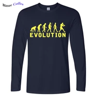 autumn new boxing evolution tee shirt man hip hop stylish long sleeve 100 cotton o neck print t shirt free shipping