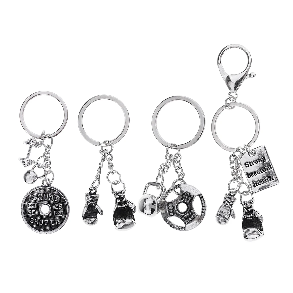 

Creative Keyring Metal Alloy Boxing Sport Pendant Keychain Key