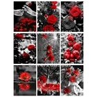 5D Сделай Сам алмазная живопись полная дрель Цветочные украшения для дома мозаика розы Вышивка крестиком цветочный алмаз искусство TT1634