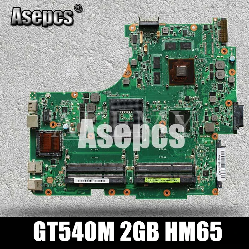 Asepcs N53SN материнская плата для ноутбука For Asus N53SM N53SV N53S N53 тест оригинальная GT540M 2GB