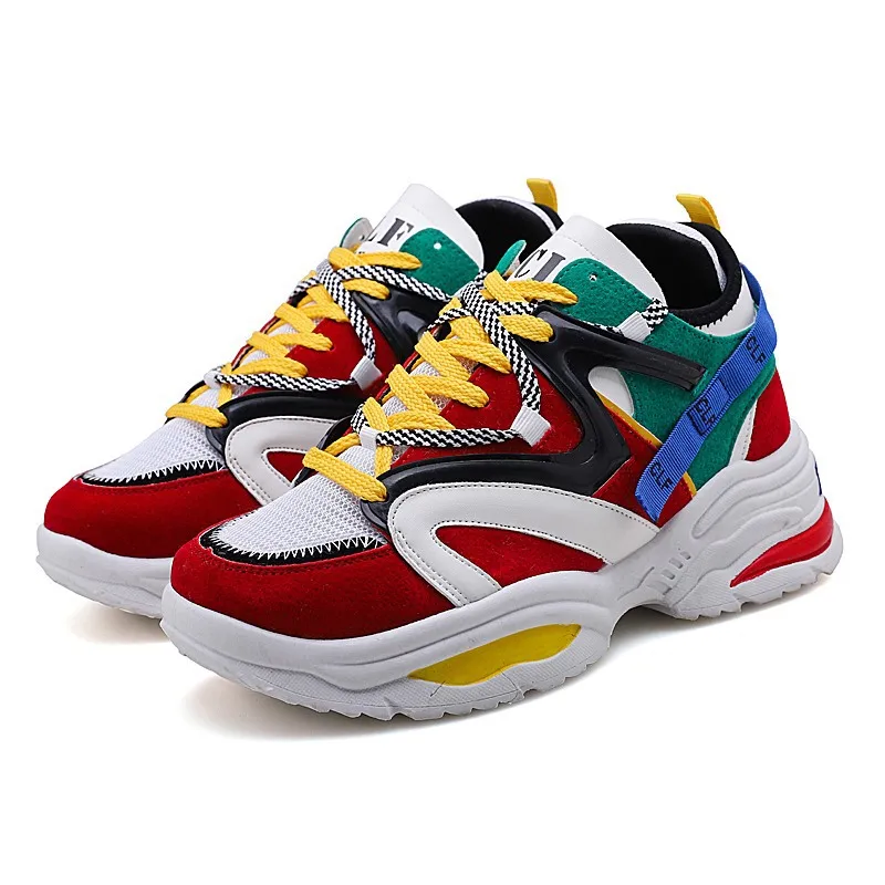 

2021 Spring Fashion Casual Mesh Breathable Women Sneakers Flat Platform Lightweight Outdoor Sports Running Shoes For Women