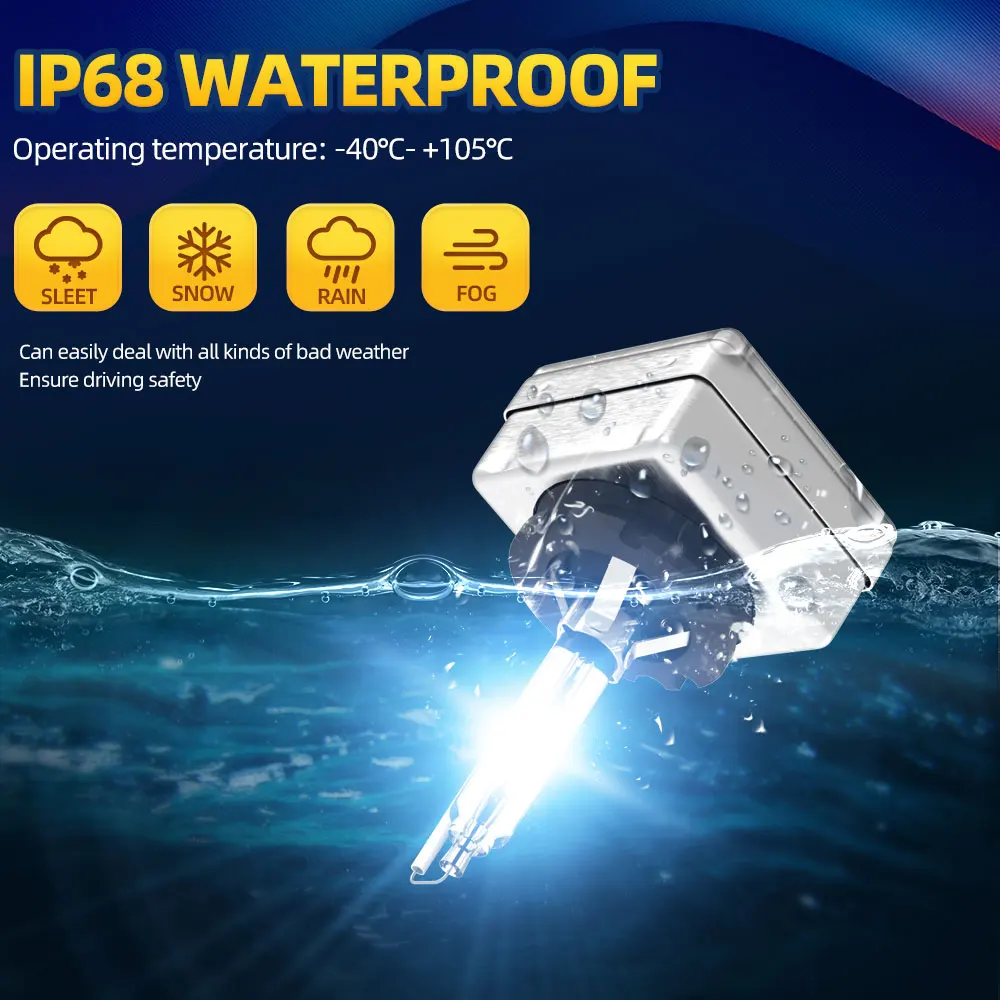 Roadsun Ксеноновые Лампы Для Автомобильных Фар 35 Вт D1S D2S D3S D4S 4300K 6000K 8000K 10000K Комплект