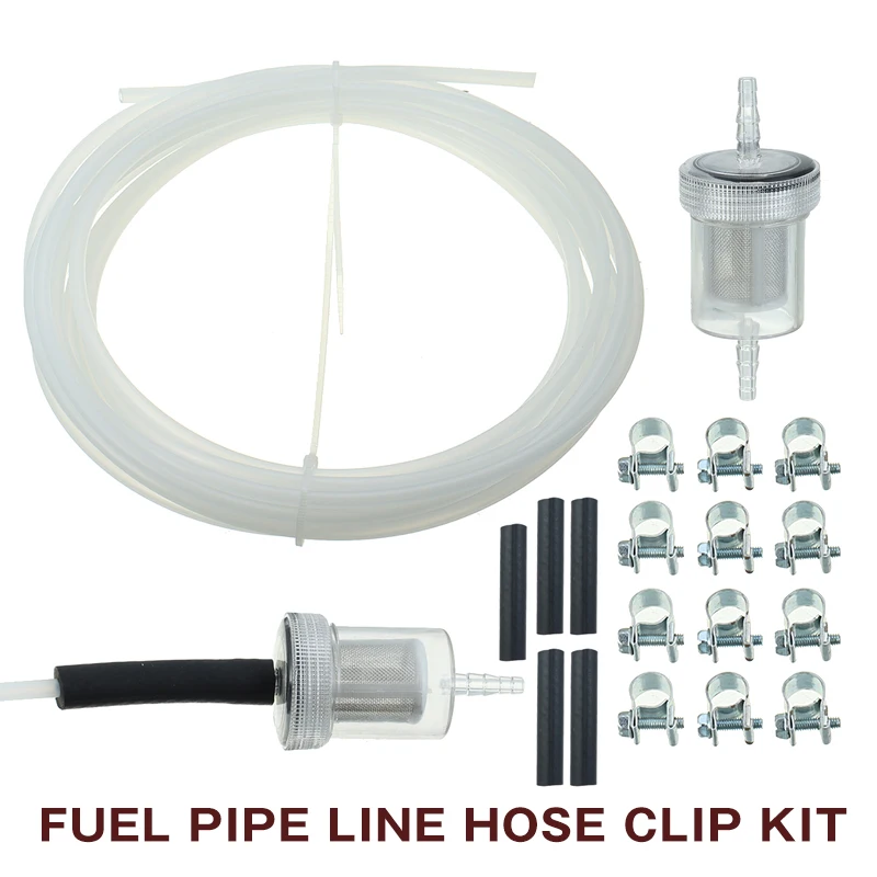 5 метров прозрачный нагреватель топливная трубка набор с зажимом для линии