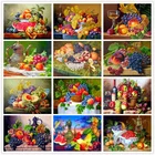 Алмазная 5D картина SHAYI сделай сам, мозаика с изображением фруктов, винограда, вышивка крестиком, для украшения дома, кухни