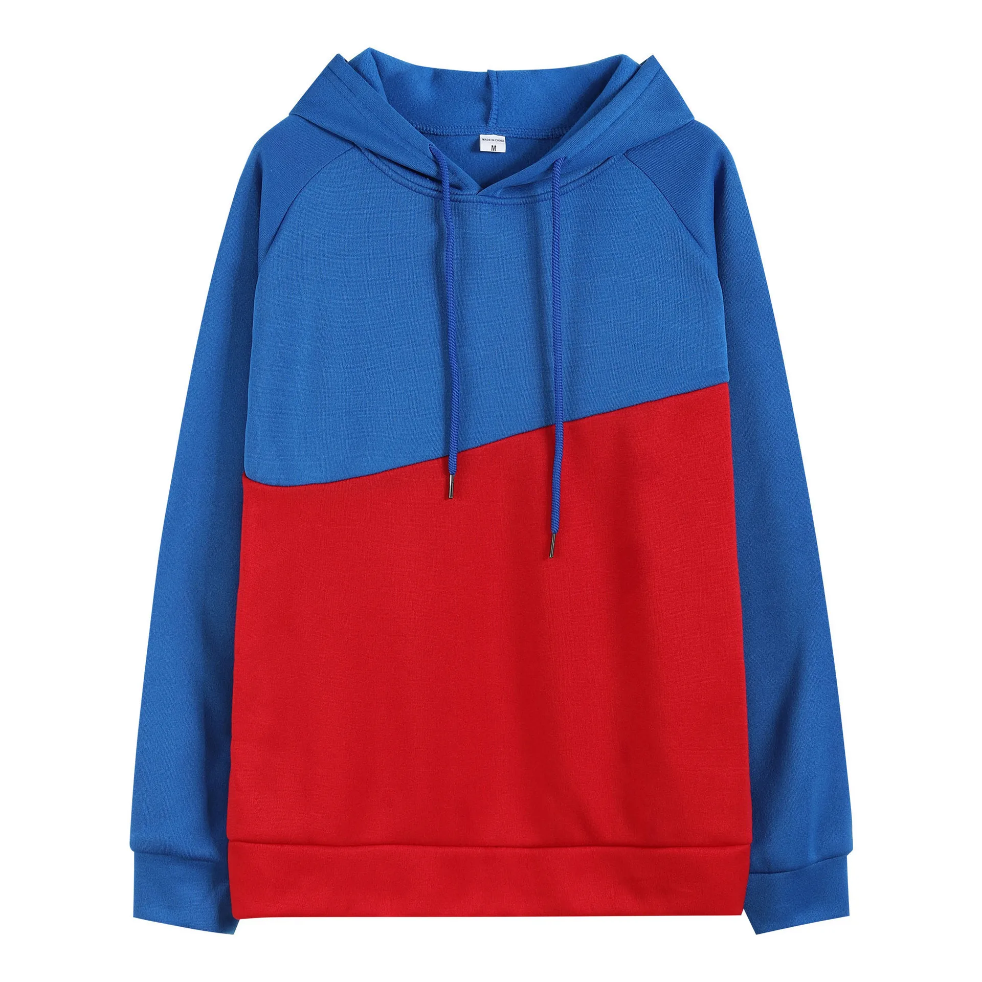 

NEW autumn and winter new foreign trade men's hooded sweater sports leisure stitching fleece jacket man one generation