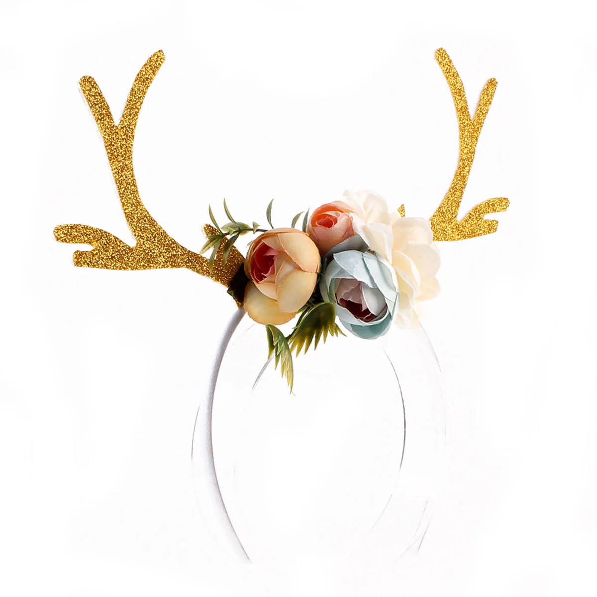 Рождественская повязка на голову с цветком оленя новинка для вечеринки