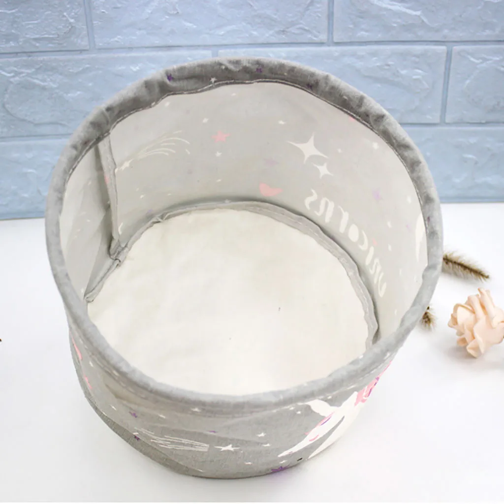 Мультяшная тканевая Водонепроницаемая Складная Косметическая настольная