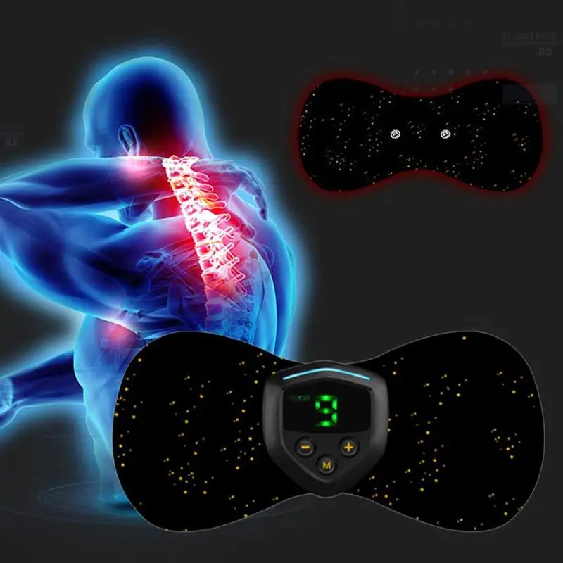 

Portable Charging Massager Mini Massage Stickers Neck Tools Stickers Instrument Massage relax Physiotherapy Cervical Verteb E1E4