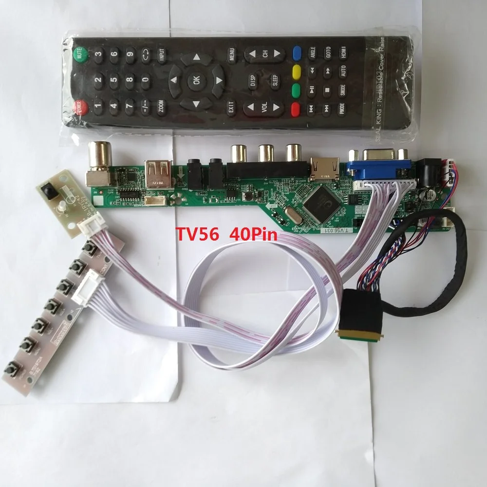 

kit for LP156WH2(TL)(EA) Controller driver board 1366X768 USB 15.6" LCD LED 40pin LVDS TV AV Panel Screen VGA remote