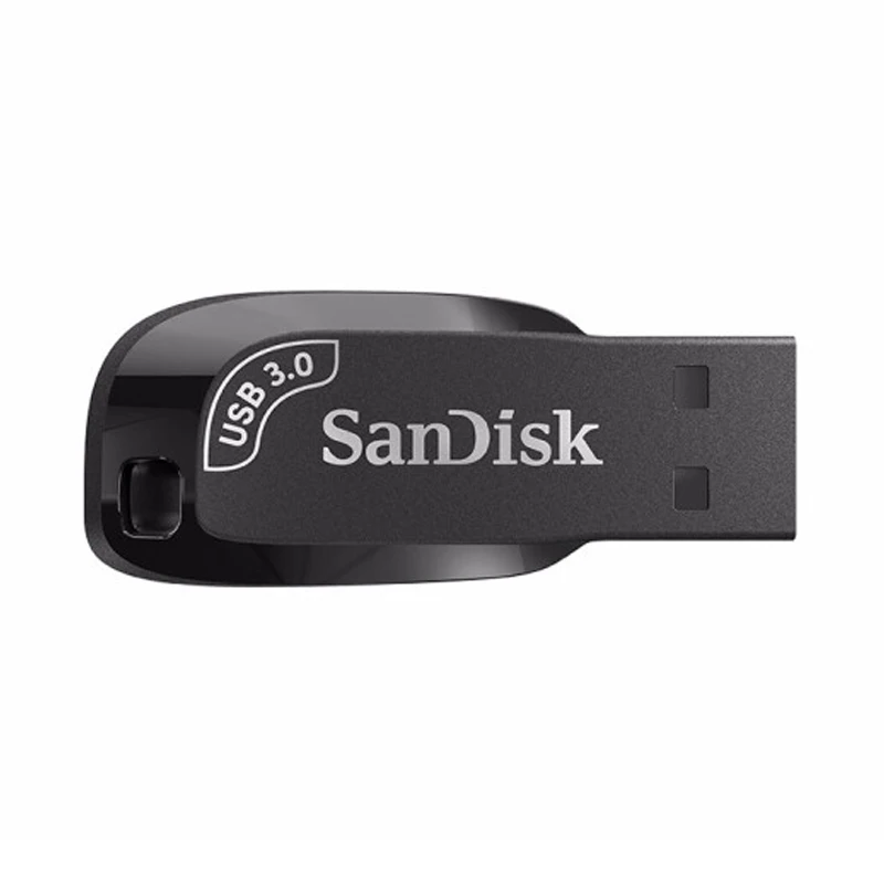 Флеш-Диск SanDisk USB 3 0 мини-флешка на 128 ГБ 64 32 с черным ремешком карта памяти для