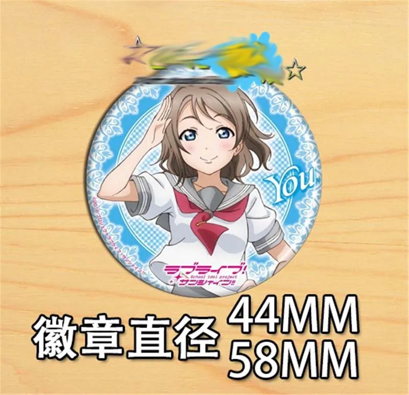 Японское аниме Love Live Aqours булавки Косплей мультяшный значок брошь Коллекционные