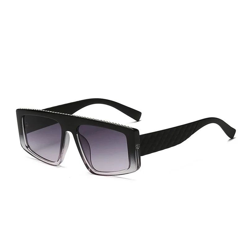 

Ins Popular Brand Rhinestone Sunglasses Women Retro Square Shades Men Fashion Rectangle Sun Glasses Female Crystal Glasses UV400