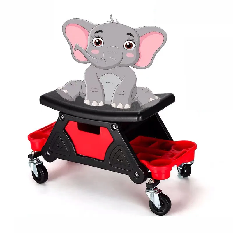 

Механический тормозной стул, мобильный ящик для инструментов, подходит для автомобиля, вместительность 300 фунтов, для тяжелых условий экспл...