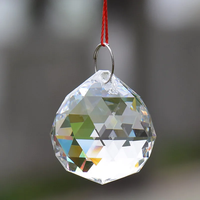 Прозрачный хрустальный шар 30 мм призма стеклянная люстра хрустальные аксессуары