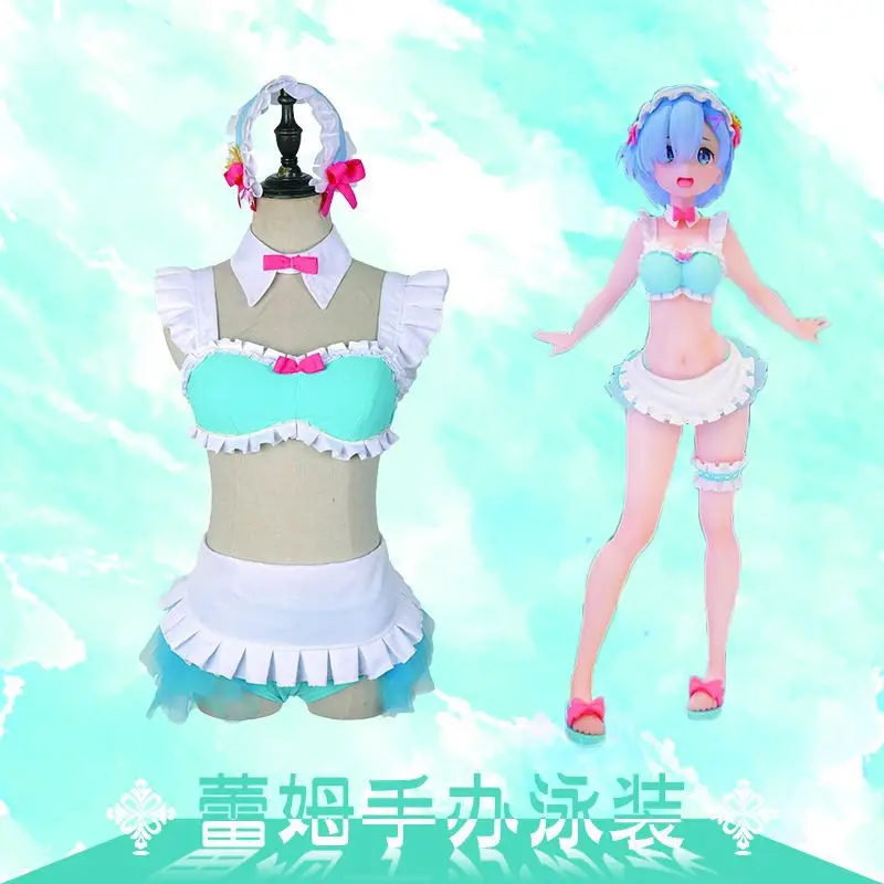 2019 аниме relife в другом мире от Zero рам и рем цветок сексуальный купальник для