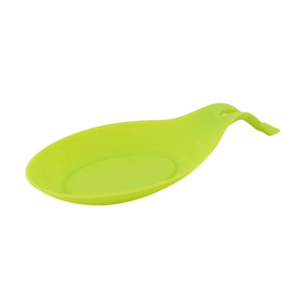 PREUP Горячий Поиск случайный цвет Силиконовая ложка для отдыха термостойкая