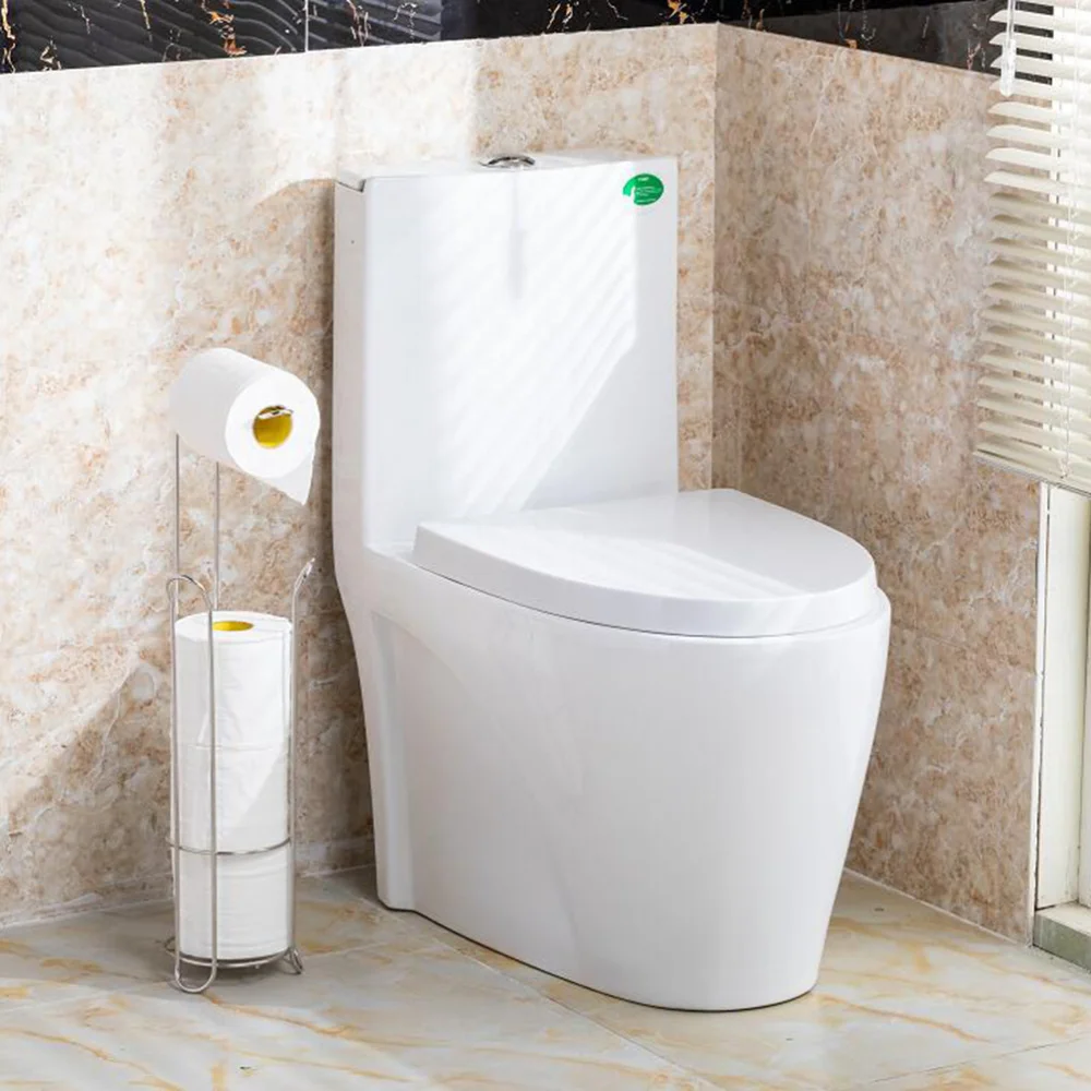 

Stainless Steel Creative Standing Paper Roll Holder Stand Tissue Paper Stand for Home Bathroom Toilet