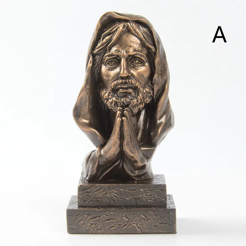 Креативные изделия из смолы католическая Статуя Иисуса статуэтки украшения для