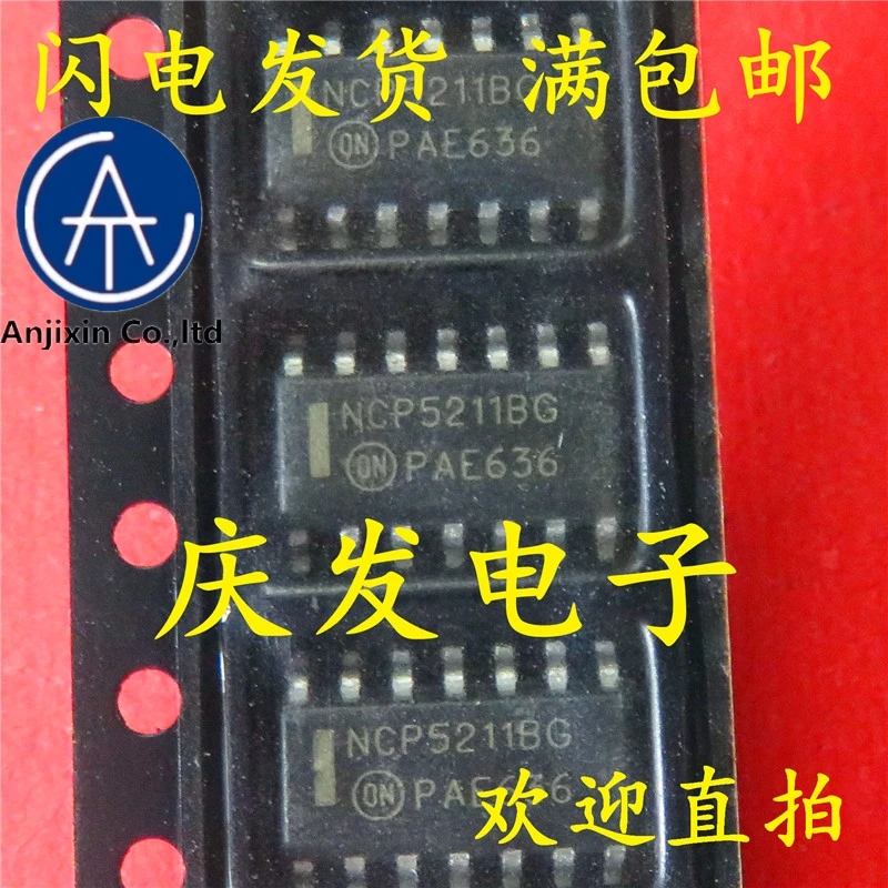 

10pcs real new and orginal real stock NCP5211BDR2G NCP5211BG SOP14