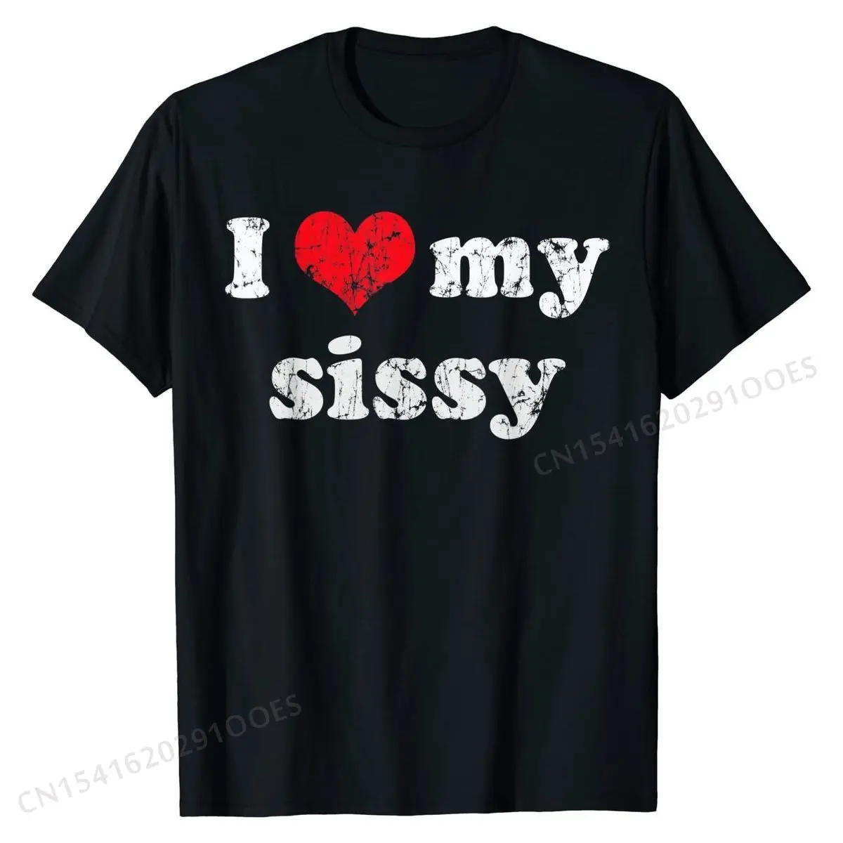 

I Love Heart My Sissy Family Brother Sister Gift T-Shirt comfortable Top T-shirts Dominant Cotton Youth Tees Summer