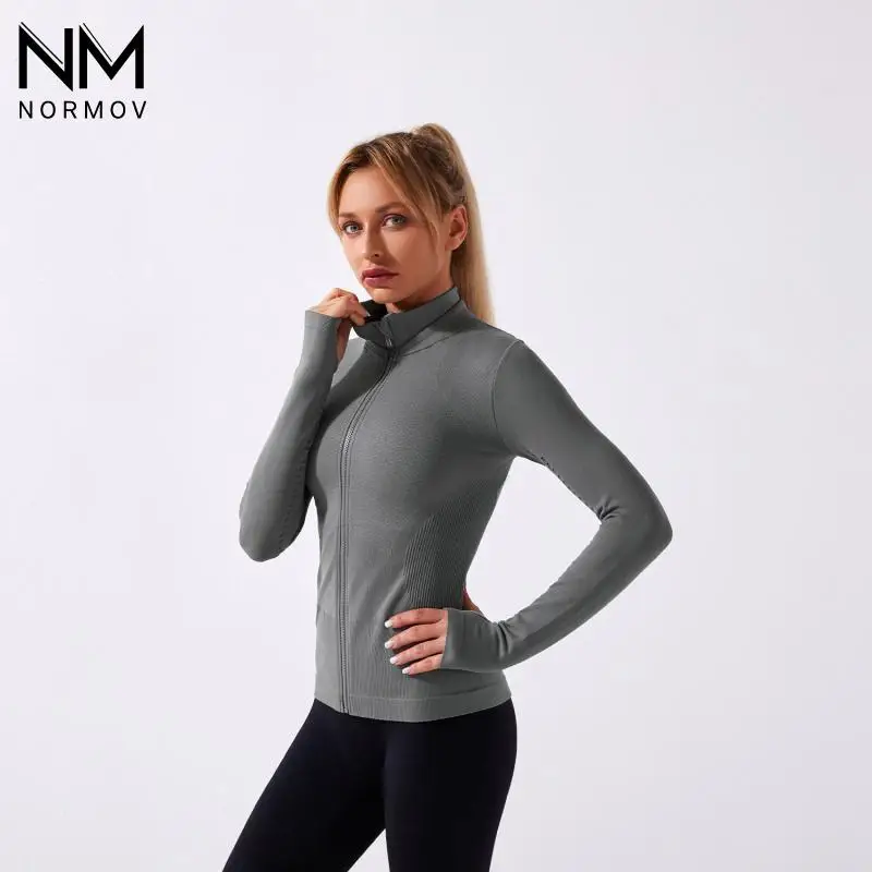 Кардиган NORMOV спортивный топ бесшовная сохраняющая тепло рубашка женский удобный