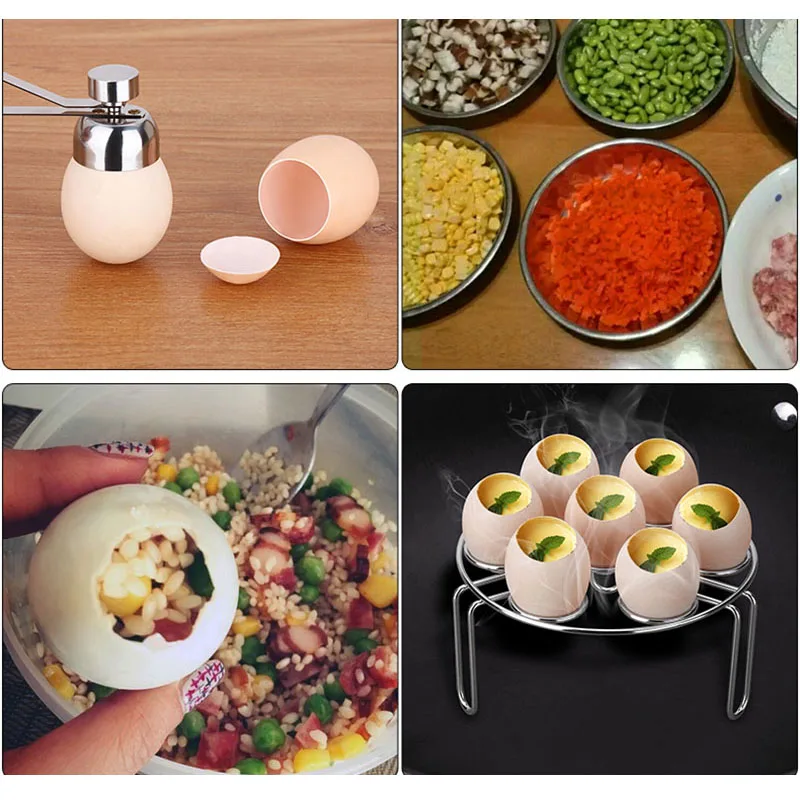 

Stainless Steel Egg Topper Cutter Shell Boiled Egg Openers Kitchen Tool HK3