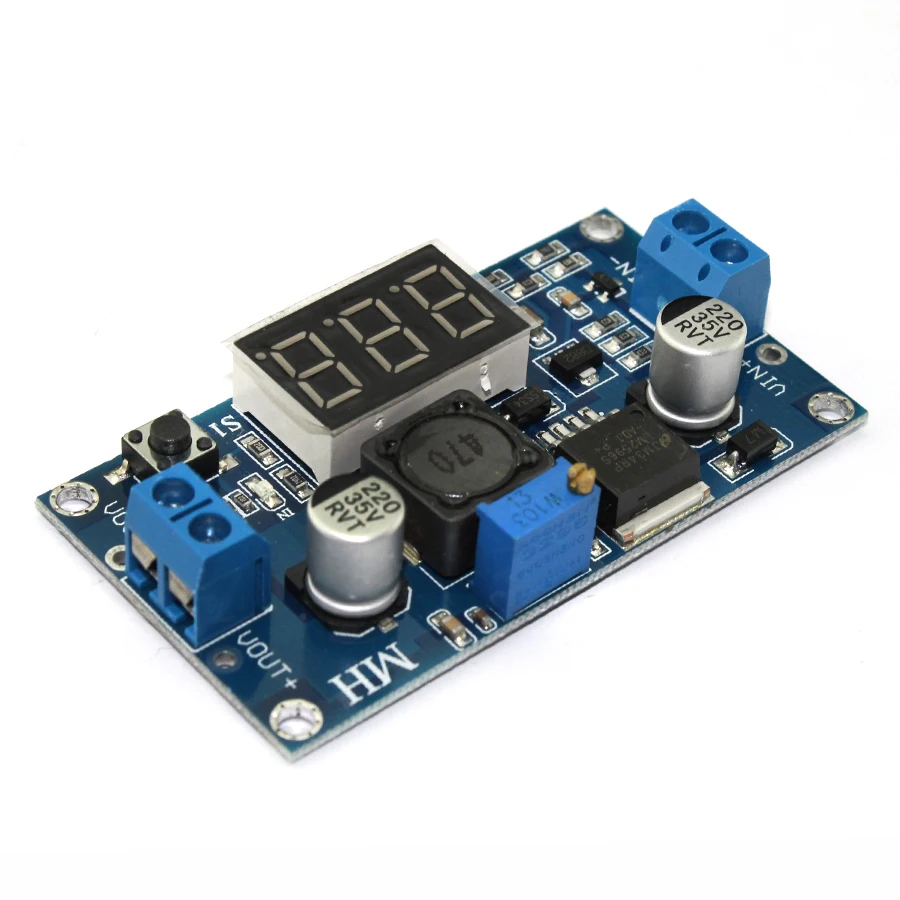 

DC Buck Step Down Module LM2596 DC-DC 4.0~40V to 1.25-37V Adjustable Voltage Regulator With LED Voltmeter DC-DC 2A Circuit Board