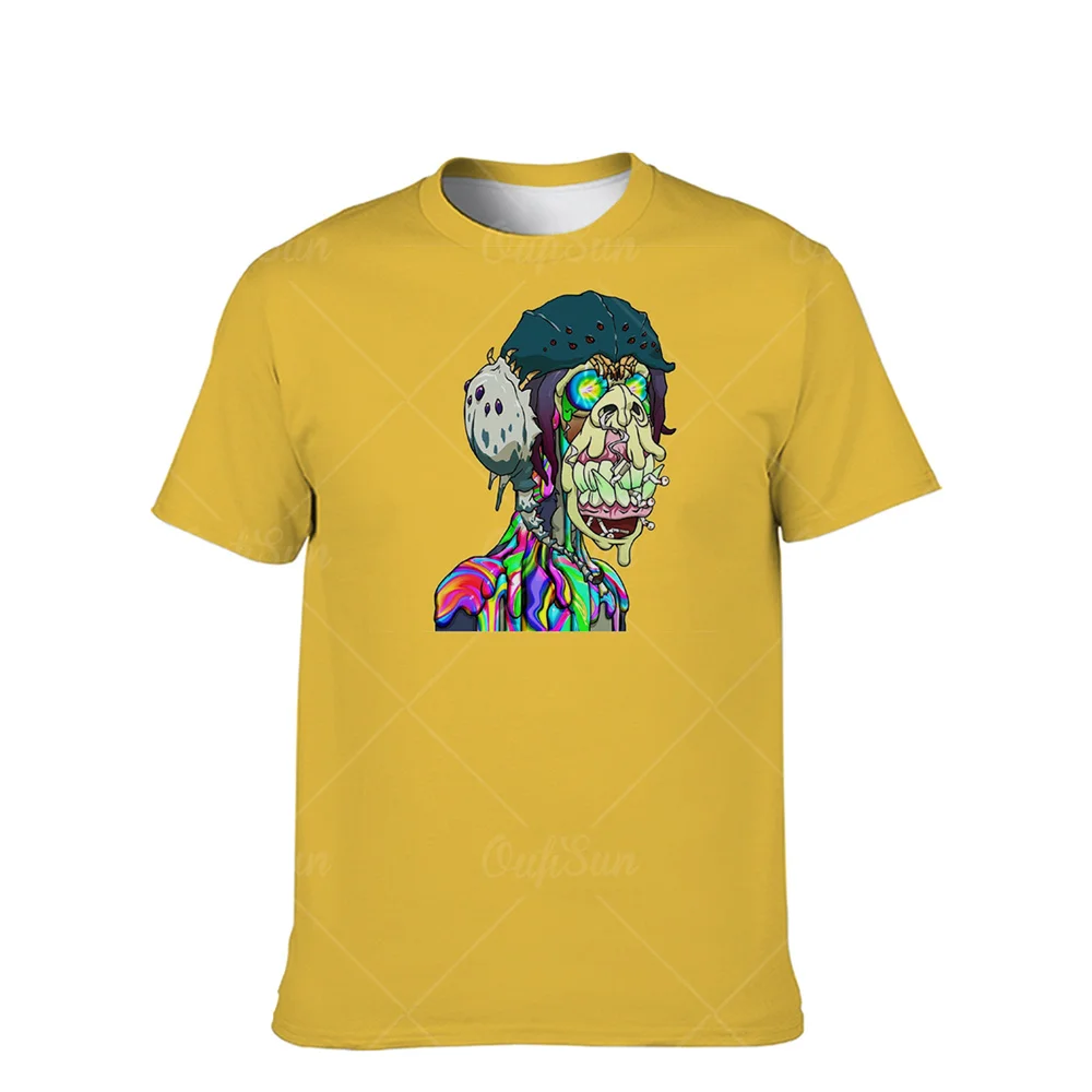 

Men's animal print T-shirt, short sleeve shirt, lovely monkey, hip hop, animal fashion, leisure, large side, summer